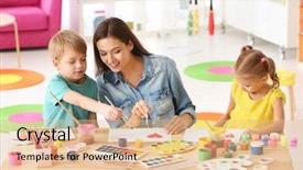  Presentation with pictures of logistics - Amazing PPT layouts having inspiring growth - happy family painting pictures backdrop and a lemonade colored foreground