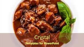  Presentation with retirement roast on presenation - Amazing slide set having goulash-roast-meat-in-sauce backdrop and a tawny brown colored foreground