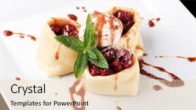  Presentation with cherry - PPT layouts featuring cherry and ice cream background and a lemonade colored foreground