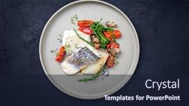  Presentation with italian - Colorful slides enhanced with gourmet-fried-italian-gilthead-fish backdrop and a wine colored foreground