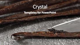  Presentation with flavor - Audience pleasing presentation theme consisting of gourmet madagascar vanilla beans being backdrop and a wine colored foreground