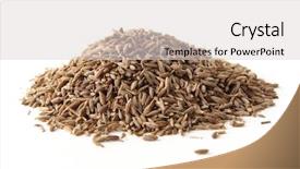  Presentation with cumin - Amazing slide deck having gourmet pakistan - whole cumin seeds isolated backdrop and a light gray colored foreground