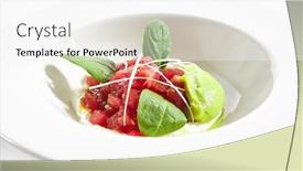  Presentation with fish tuna - Beautiful presentation featuring gourmet-tuna-tartar-with-various backdrop and a white colored foreground