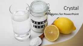  Presentation with baking soda - Audience pleasing PPT theme consisting of gout - baking soda with lemon backdrop and a light gray colored foreground