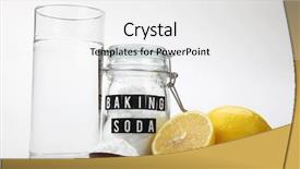  Presentation with soda - Beautiful presentation featuring gout - baking soda with lemon backdrop and a white colored foreground