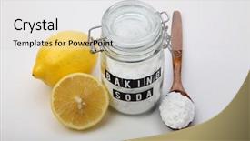  Presentation with gout - Colorful presentation enhanced with gout - wooden spoon and jar backdrop and a light gray colored foreground