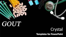  Presentation with medical gout - Theme enhanced with gout-text-on-medical-background background and a  colored foreground