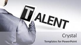  Presentation with employee training - Audience pleasing slide deck consisting of governement employee training - business man with the text backdrop and a light gray colored foreground