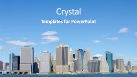  Presentation with japanese new year above view - Colorful presentation design enhanced with governer - manhattan view from governors island backdrop and a  colored foreground