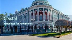  Presentation with baroque - PPT theme enhanced with governer - most beautiful and recognizable house background and a ocean colored foreground