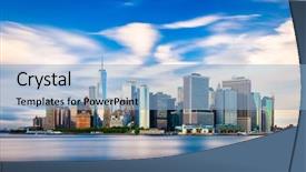  Presentation with harlem new york - Audience pleasing slide deck consisting of governer - new york new york usa backdrop and a light blue colored foreground