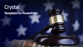  Presentation with american government - PPT theme enhanced with government - american legal law concept image background and a navy blue colored foreground