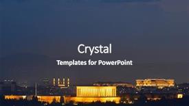  Presentation with turkey - Presentation theme having government - ankara turkey - a night background and a tawny brown colored foreground