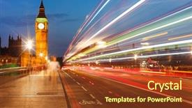  Presentation with parliament - PPT theme featuring government - big ben and house background and a tawny brown colored foreground