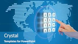  Presentation with internet security - Amazing slide set having government - concept of security and protection backdrop and a teal colored foreground