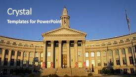  Presentation with building - Amazing PPT layouts having colorado government - denver's historic city and county backdrop and a ocean colored foreground