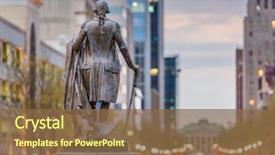  Presentation with usa government - Audience pleasing presentation theme consisting of government - raleigh north carolina usa downtown backdrop and a tawny brown colored foreground