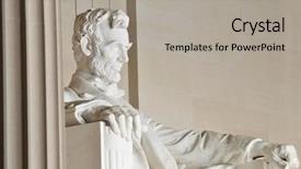  Presentation with abraham lincoln - Amazing slides having government - statue of abraham lincoln backdrop and a light gray colored foreground