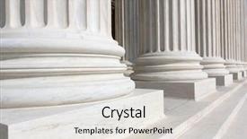  Presentation with united states supreme court - Audience pleasing slides consisting of government - supreme court of united states backdrop and a light gray colored foreground