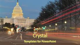  Presentation with united states capitol building - PPT theme enhanced with government - u s capitol building night background and a tawny brown colored foreground