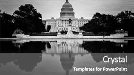 Presentation with capitol - Slide deck featuring government - united states capitol building background and a gray colored foreground