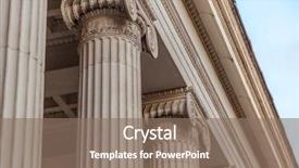  Presentation with justice - Cool new theme with government - vintage old justice courthouse column backdrop and a coral colored foreground