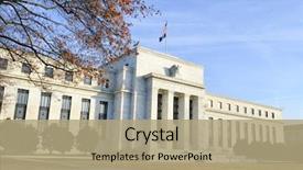  Presentation with government - Presentation enhanced with government - washington dc - federal reserve background and a coral colored foreground