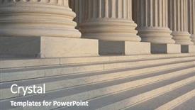  Presentation with architectural - Beautiful presentation design featuring government - washington dc architectural detail backdrop and a gray colored foreground