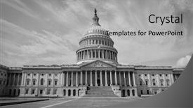  Presentation with capitol - Colorful presentation design enhanced with red gold heart picture frame backdrop and a sky blue colored foreground