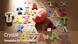  Presentation with government - Beautiful slides featuring government budget cuts - saving for lot of tax backdrop and a tawny brown colored foreground