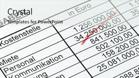  Presentation with government - Cool new PPT theme with government budget cuts - statistics with figures backdrop and a sky blue colored foreground