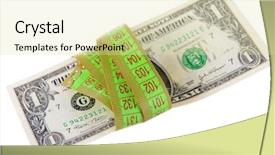  Presentation with tape measure - Cool new PPT layouts with government budget cuts - tape measure with money isolated backdrop and a  colored foreground