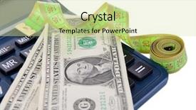  Presentation with government - PPT theme consisting of government budget cuts - tape measure with money background and a  colored foreground