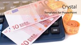  Presentation with tape measure - Slide set enhanced with government budget cuts - tape measure with money background and a lemonade colored foreground