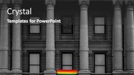  Presentation with acceptance - PPT theme enhanced with government-building-displaying-a-pride background and a dark gray colored foreground