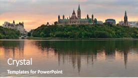  Presentation with government canada - Amazing presentation having government canada - ottawa city skyline at sunrise backdrop and a coral colored foreground