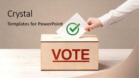  Presentation with government - Colorful slide set enhanced with government check - close up of male hand backdrop and a mint green colored foreground