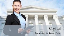  Presentation with justice - Beautiful slides featuring government contract - law and justice concept young backdrop and a light blue colored foreground