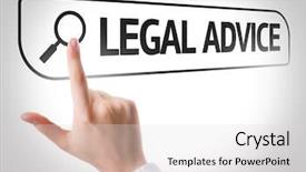  Presentation with legal - Colorful presentation enhanced with government ethics - legal advice written in search backdrop and a light gray colored foreground