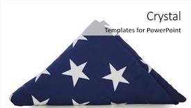  Presentation with government - Colorful presentation theme enhanced with government free - folded us flag backdrop and a white colored foreground