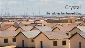  Presentation with low income housing - Slide set enhanced with government-low-cost-housing background and a lemonade colored foreground