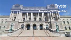 Presentation with congress - Presentation theme enhanced with government portal - library of congress - washington background and a  colored foreground
