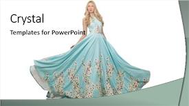  Presentation with pickle ball - Cool new presentation theme with woman wearing ball dress isolated backdrop and a white colored foreground