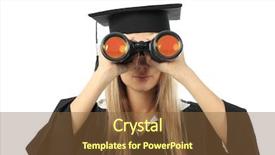  Presentation with future trends - Slide set having gown future trends educational theme background and a tawny brown colored foreground