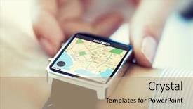  Presentation with gps - Audience pleasing slides consisting of gps - technology communication travel navigation backdrop and a coral colored foreground