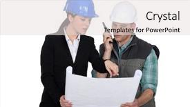  Presentation with foreman - Cool new PPT layouts with gps antenna - architect with a foreman backdrop and a  colored foreground