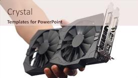  Presentation with google video - Theme enhanced with gpu-video-card-in-hand background and a lemonade colored foreground