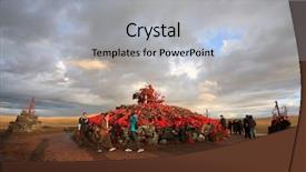  Presentation with mongol - Colorful PPT theme enhanced with gr - national meeting ground building backdrop and a  colored foreground