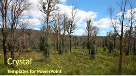  Presentation with country photo - Presentation having gr - photo of a thick country background and a  colored foreground