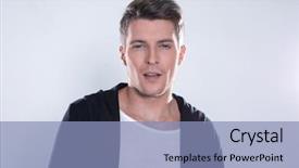  Presentation with smart - Cool new slides with gr - portrait of a smart young backdrop and a light blue colored foreground